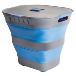 POP UP LAUNDRY HAMPER BLUE/GREY