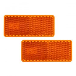 REFLECTOR AMBER 64X28 3M TAPE TWIN PACK