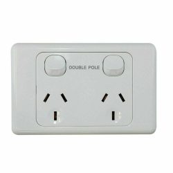 DOUBLE POLE 10AMP POWER POINT- DOUBLE