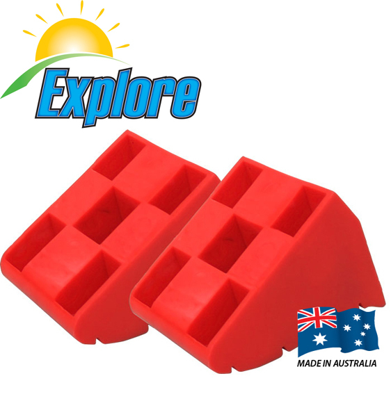 WHEEL CHOCKS TO SUIT EXPLORE LEVELLING RAMPS Ian Grant's Caravans