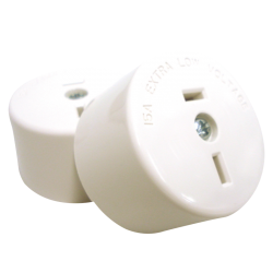 FIXED POLARITY SOCKET WHITE - 402/32