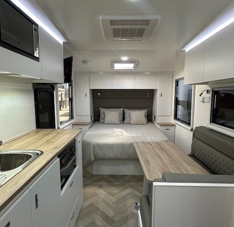 2026 Essential Caravans A-Class Family 20’6″ Design 206M- 2 Bunks full