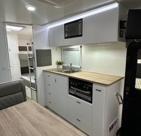 2026 Essential Caravans A-Class Family 20’6″ Design 206M- 2 Bunks full