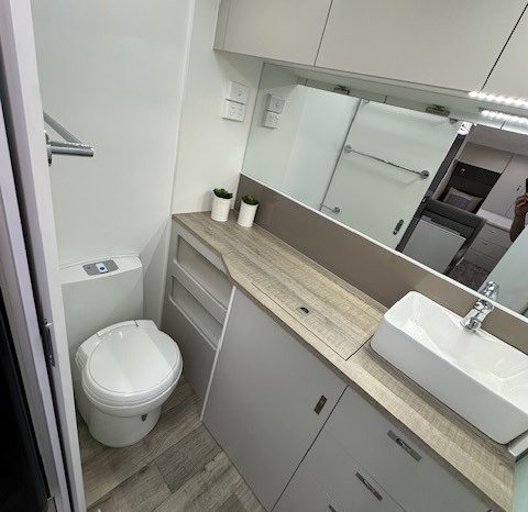 2026 Essential Caravans A-Class 19’6″ Design 196RD Cafe- Single Beds full