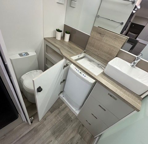 2026 Essential Caravans A-Class 19’6″ Design 196RD Cafe- Single Beds full