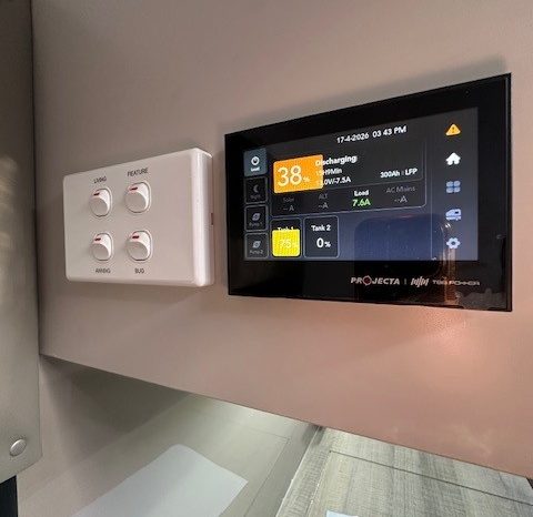 2026 Essential Caravans A-Class 19’6″ Design 196RD Cafe- Single Beds full