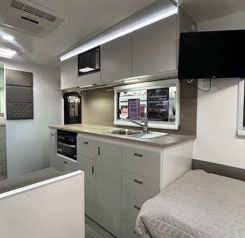 2026 Essential Caravans A-Class 19’6″ Design 196RD Cafe- Single Beds full