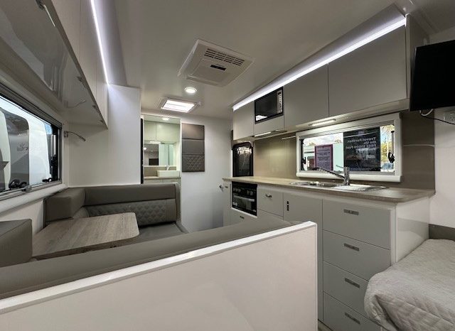 2026 Essential Caravans A-Class 19’6″ Design 196RD Cafe- Single Beds full