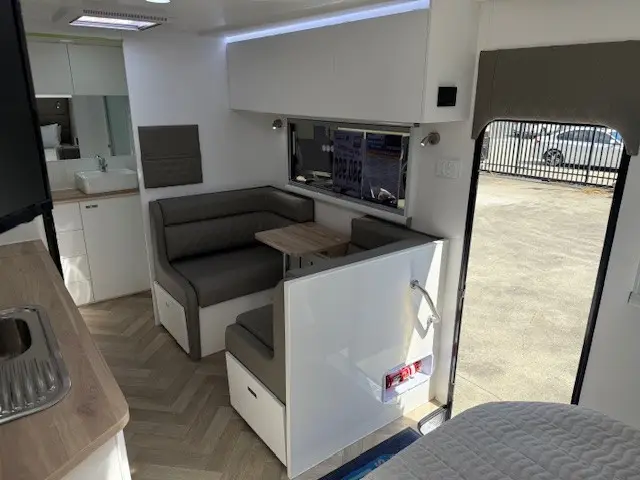 Café dinette inside the Ranger 174MD-1