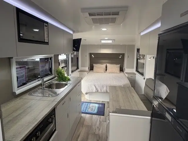 Galley kitchen inside the A-Class 226M